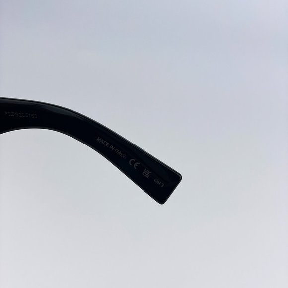 Saint Laurent SLM119 BLAZE 001 Sunglasses Black Grey Oversized Cat Eye Women - Picture 13 of 15